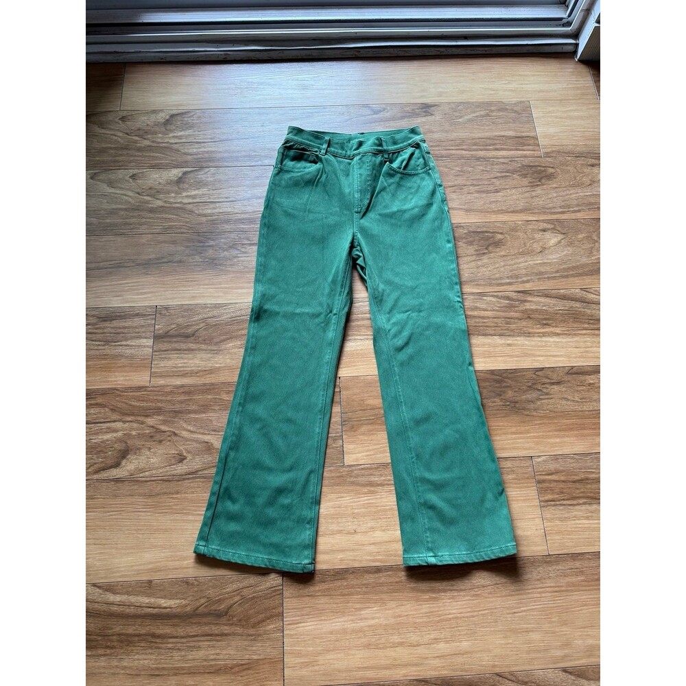 Halara Green Stretch Pull-On Bootcut Jeans Size Medium Regular